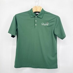 Nike Golf Barstool Sports Polo Shirt Mens L Green Dri Fit Fore Play Short Sleeve
